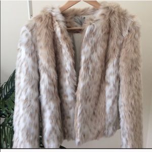 Urban outfitters faux fur coat